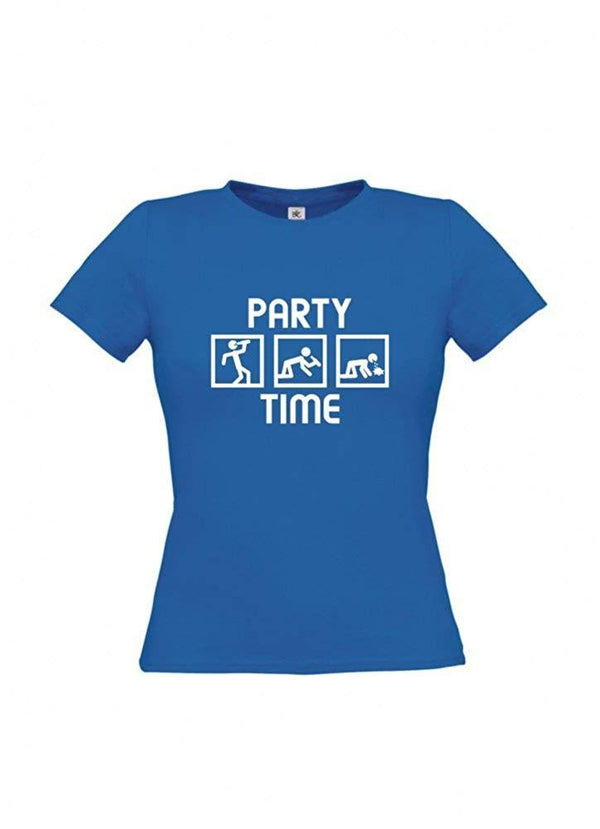 Damen T-Shirt - Party Time - 100% Baumwolle ÖkoTex Handmade - Laake®