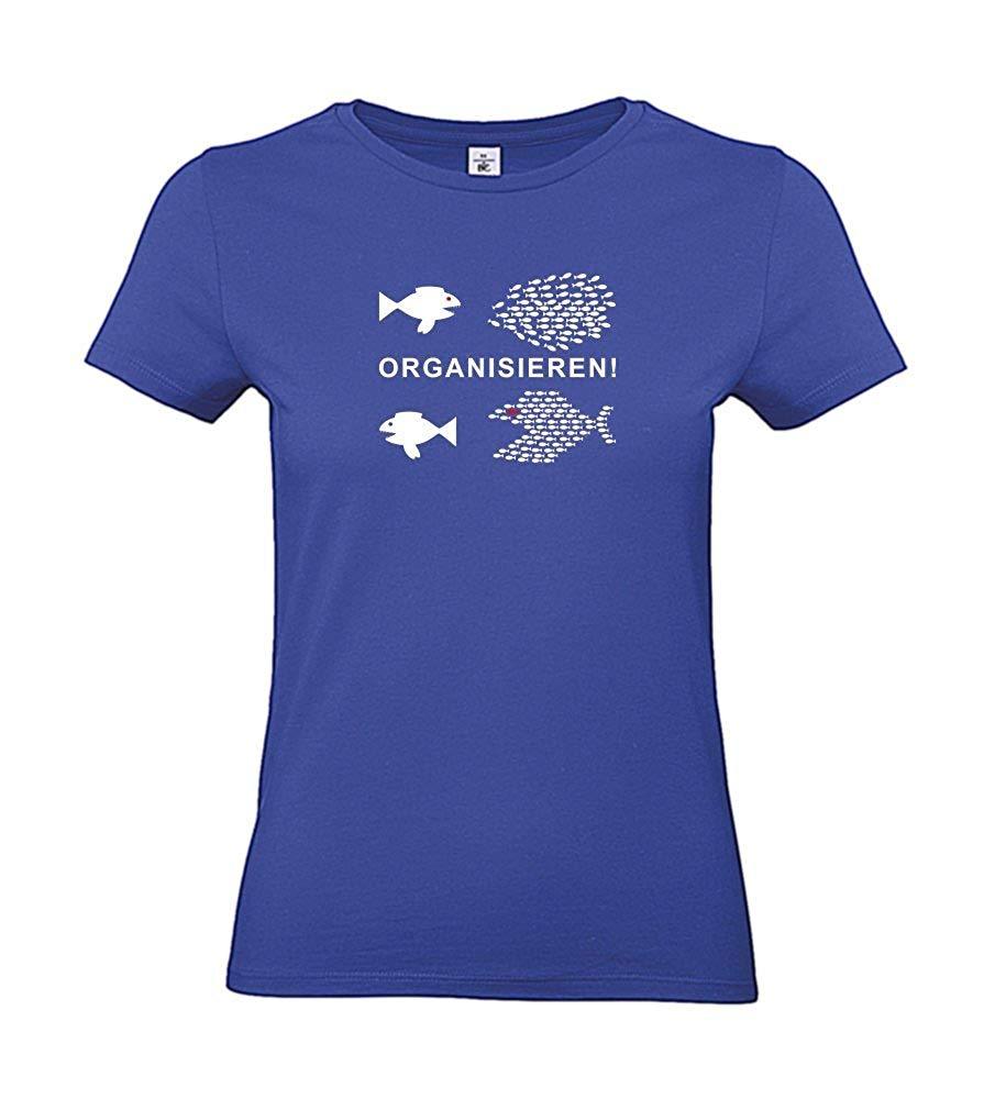 Damen T-Shirt - Organisieren - 100% Baumwolle ÖkoTex Handmade - Laake®