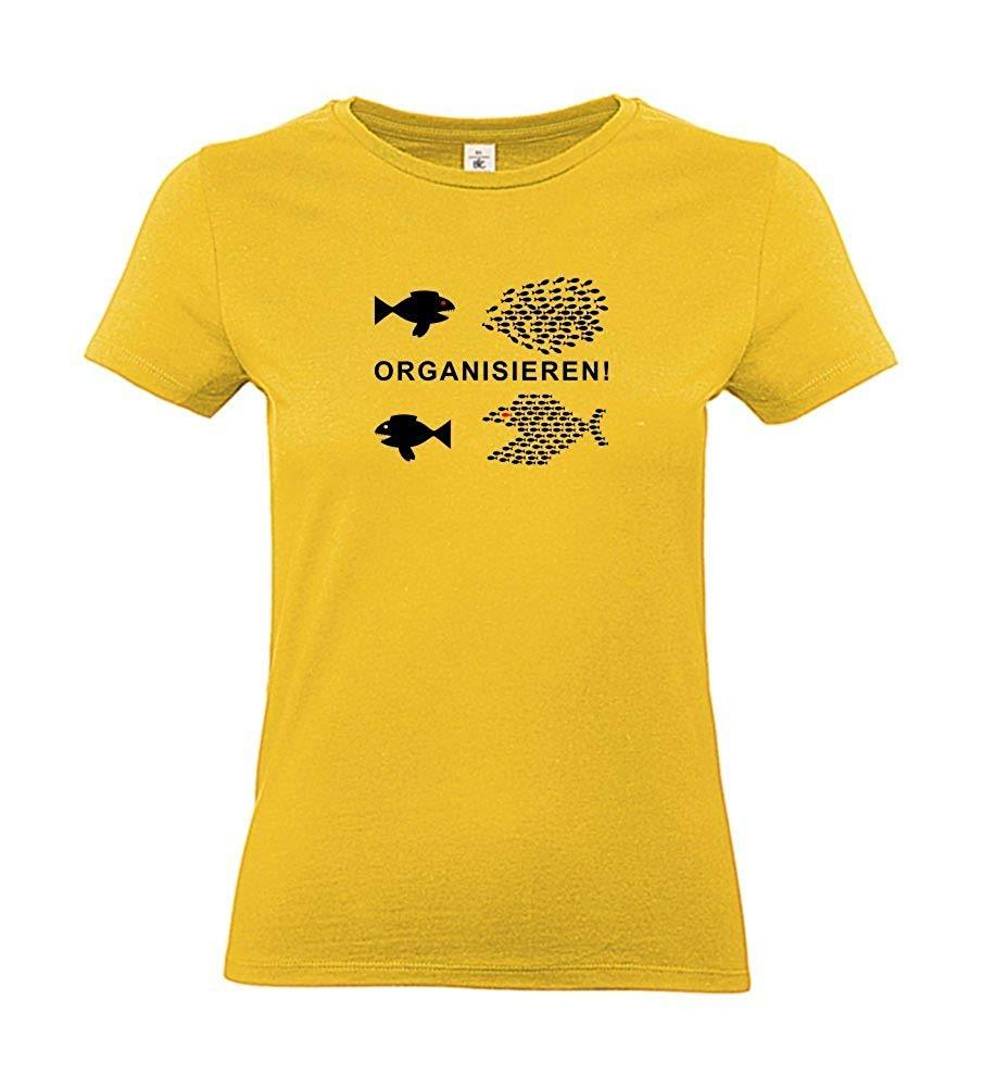 Damen T-Shirt - Organisieren - 100% Baumwolle ÖkoTex Handmade - Laake®