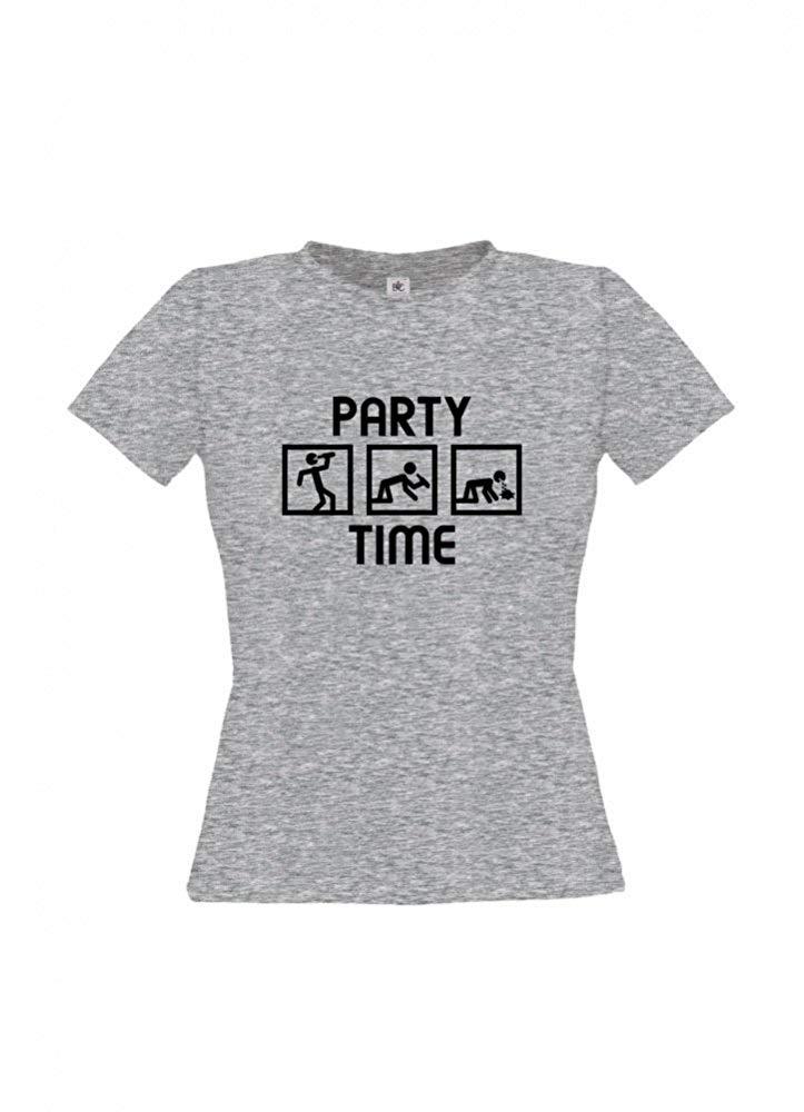 Damen T-Shirt - Party Time - 100% Baumwolle ÖkoTex Handmade - Laake®